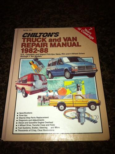Chilton's truck and van repair manual 1982-88 pickups rv domestic & import 7815