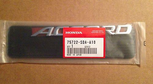 Brand new genuine oem rear "accord" emblem for 2003-2007 accord 4dr sedan models
