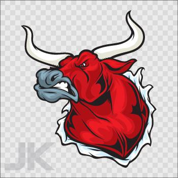 Decal sticker bull taurus head farm ranch cow bulls angry beef red 0500 zzzac