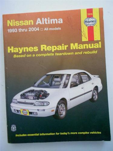 Haynes repair manual 72015 nissan altima 1993-2004 all models 1563925664