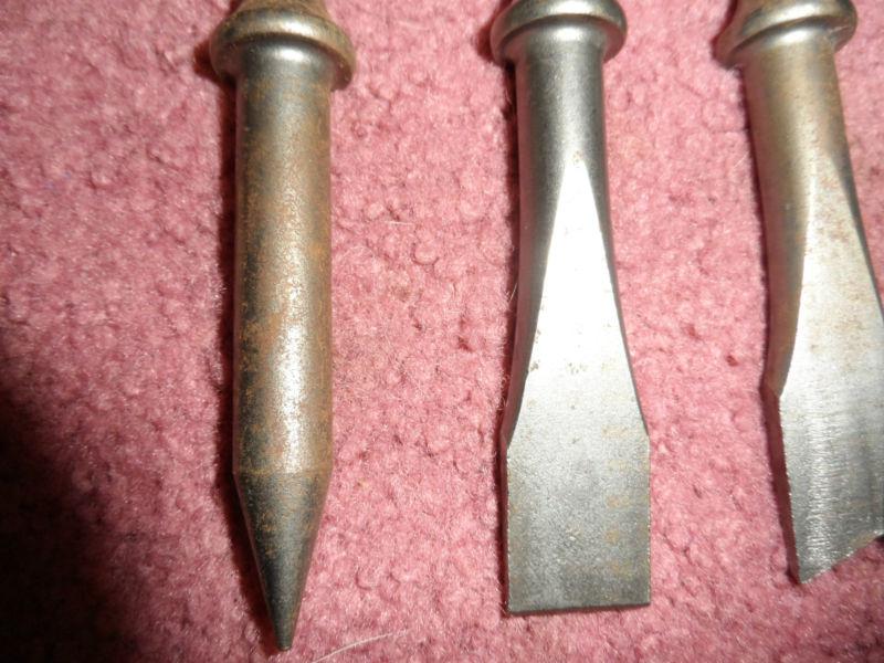 (4) air hammer chisels punch, tail pipe cutter, weld breaker, bushing breaker, US $15.00, image 3