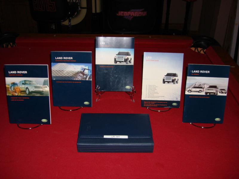 2007 land rover lr3 oem owners manual w/navigation--fast free shipping