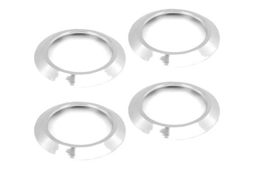 Rugged ridge 11421.15 - 07-10 jeep wrangler brushed aluminum a/c vent trim rings