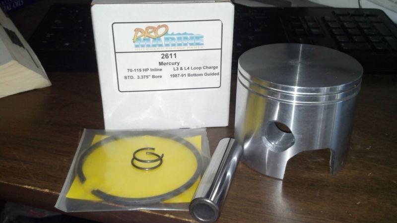 Mercury outboard piston kit - 70hp - 115hp 1987-1991 standard size