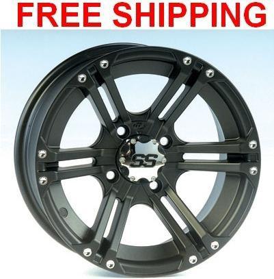 Itp ss212 wheels rims 12" 4 wheel kit yamaha kodiak 400/450 4x4 irs 05-06