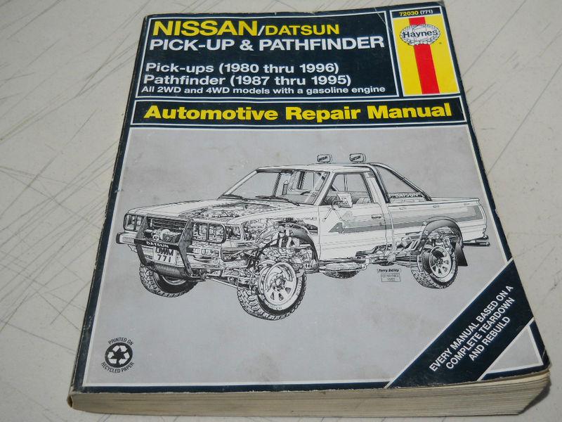 Haynes 1980 thru 1988 nissan pick-up repair manual