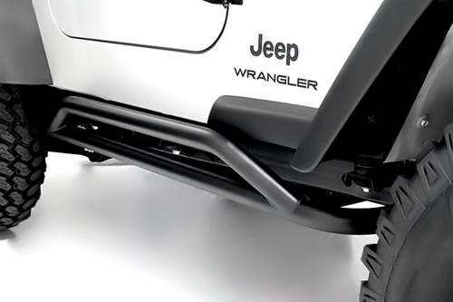 Rugged ridge 11504.11 - 87-95 jeep wrangler rrc black rocker guards