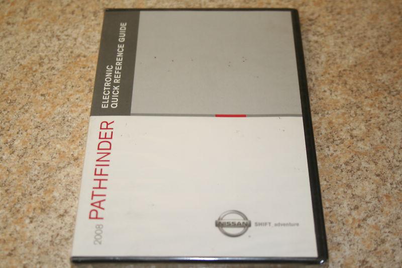 2008  nissan pathfinder  electronic quick reference guide dvd