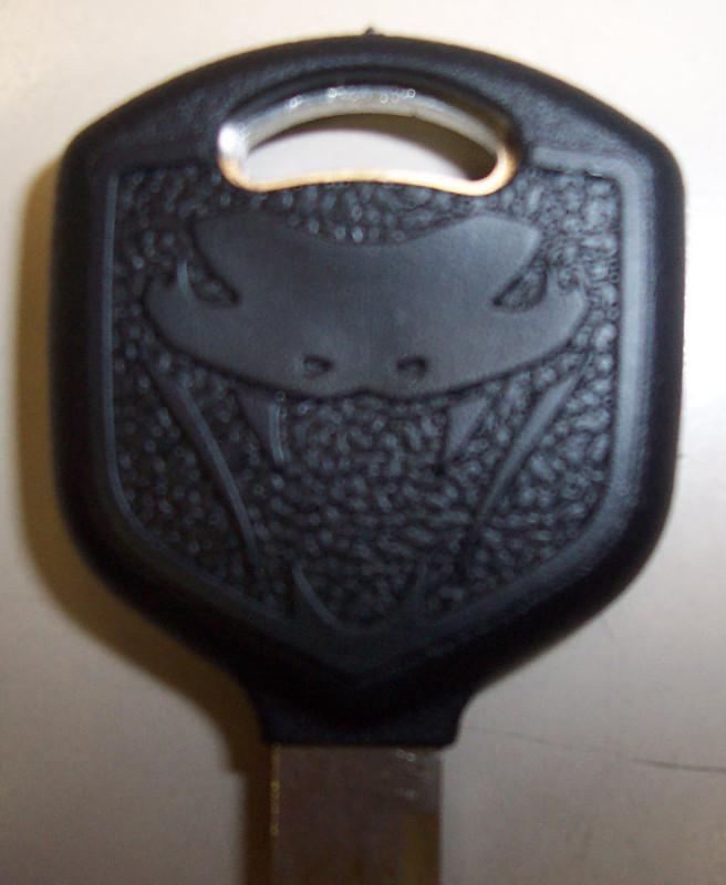 Dodge viper key blank oem factory new viper head logo mopar 5102103aa black