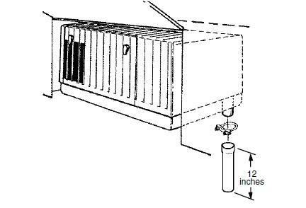 Cummins onan 155-2850 exh tube 12" downtube extension