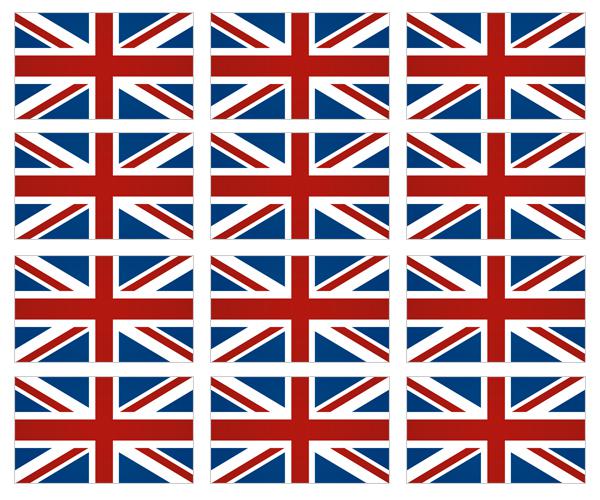 Britain union jack flag decal 12 2"x1.2" british uk hard hat helmet sticker zu1