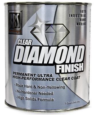 Kbs coatings paint diamond finish gloss clear coat 1 qt. each