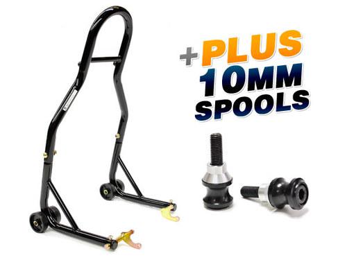 Rear swingarm lift stands + 10mm spools for kawasaki ninja 650r fzr 400 z1000