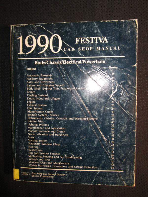 1990 ford festiva service repair shop manual dealer 