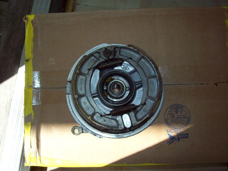 Purchase Yamaha SR250 Exciter Rear Wheel Brake Plate Hub w/Brake Shoes