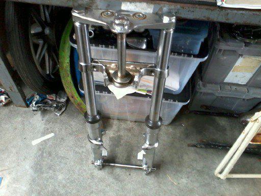 Harley shovelhead evo chopper bobber chrome wide glide frontend nice!!!!