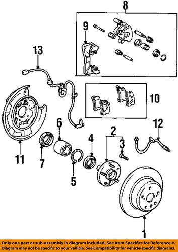 Toyota oem 8954548020 rear abs wheel sensor/abs wheel speed sensor