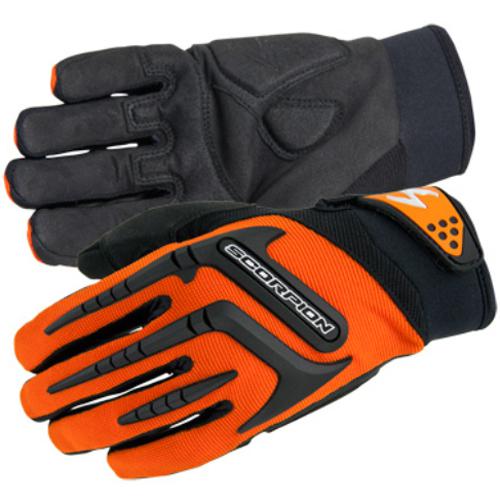 Scorpion skrub mens gloves orange