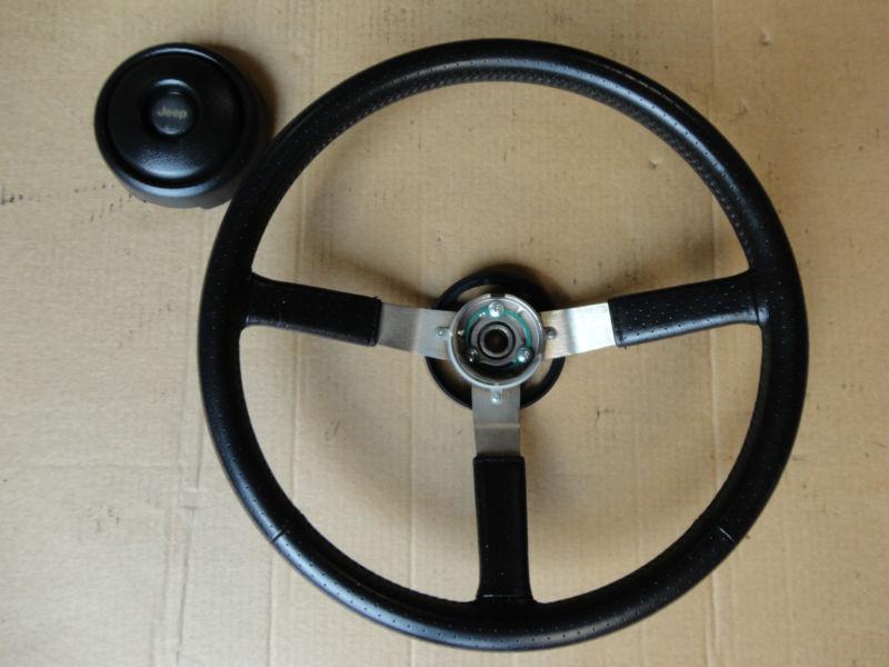 Jeep wrangler yj factory leather steering wheel 95 94 93 92 91 90 89 90 89 88 87