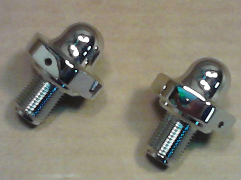 Purchase Chrome Acorn Style Fork Tube Caps 4 Early Harley Wide Glide