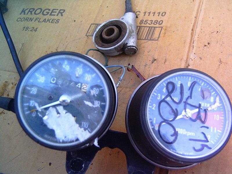 75 honda cb 200 t cb200 speedometer tachometer gauges speedo tach meter gauge 