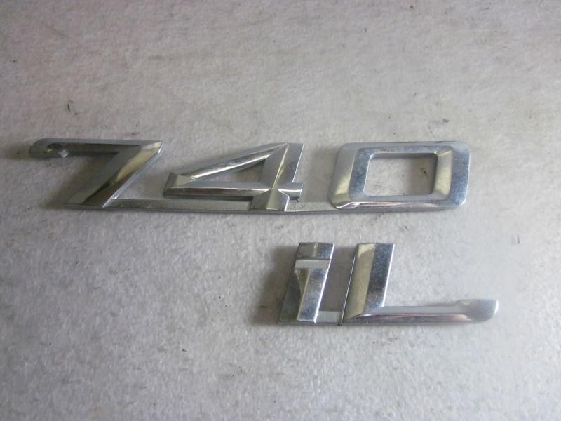 1995-2001 bmw 740il rear emblem oem *p46