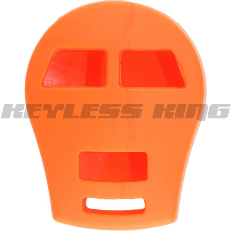 New orange keyless remote smart key fob clicker case skin jacket cover protector
