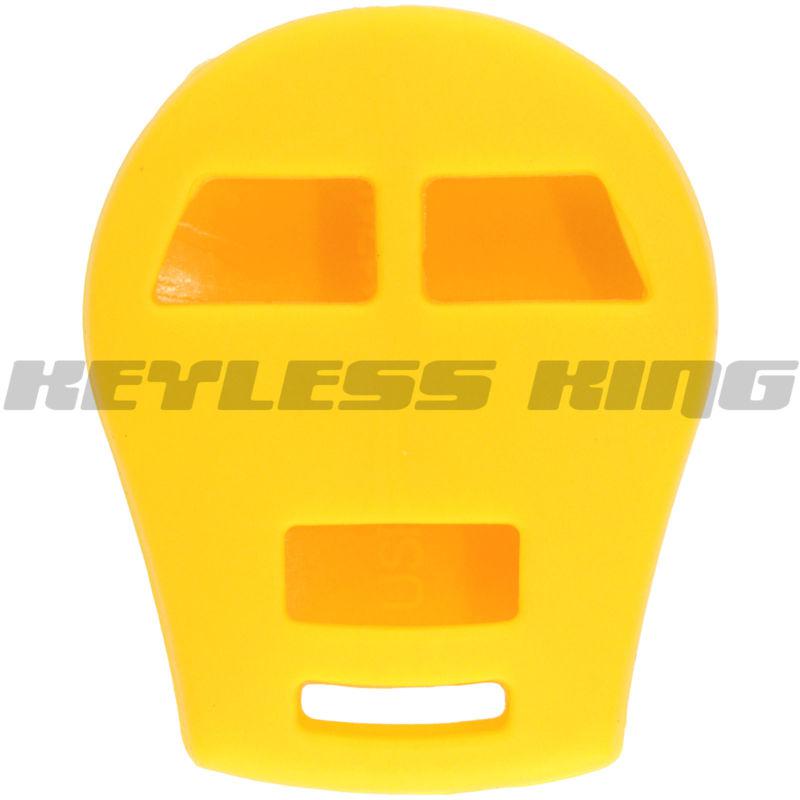 New yellow keyless remote smart key fob clicker case skin jacket cover protector