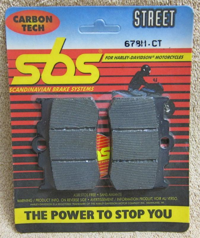 New sbs carbon tech street 678h-ct motor cycle brake pads for harley davidson