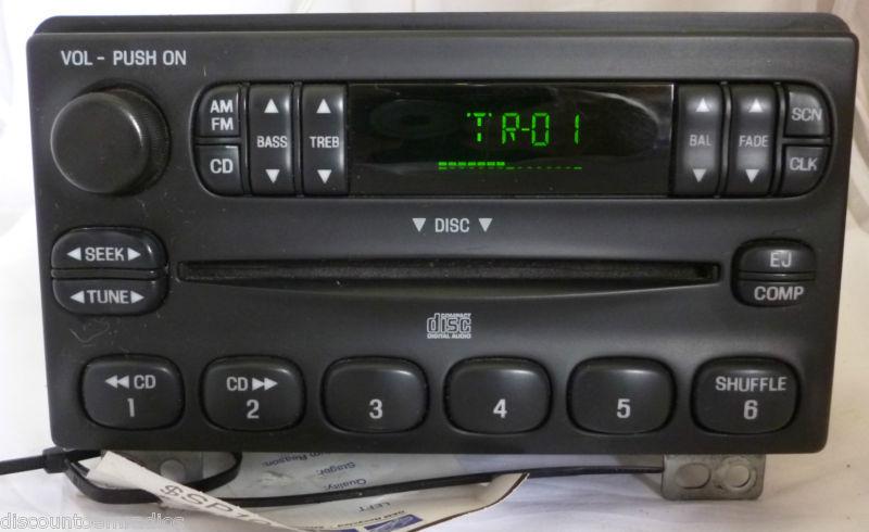 01-04 ford mustang explorer mountaineer radio cd player yw7f-18c815-aa  b