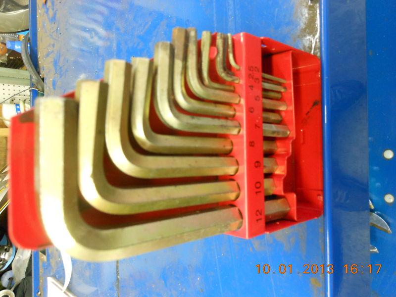 Purchase USED SNAP ON 11 PIECE METRIC HEX KEY SET WITH METAL CASE in