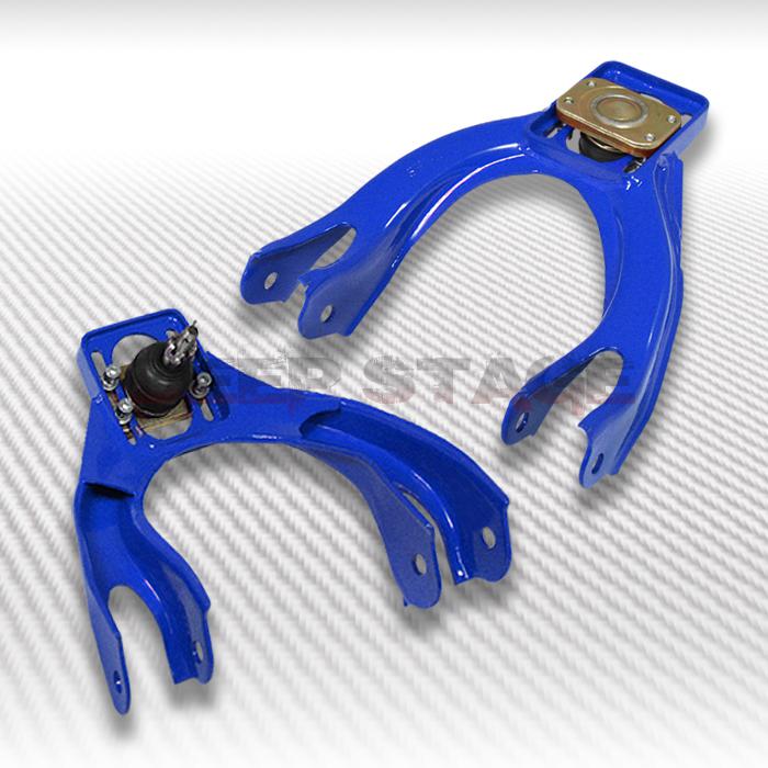 92-95 civic -97 del sol 94-01 integra adjustable steel front camber kit/arm blue