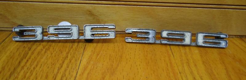 1968 camaro 396 fender emblems used 