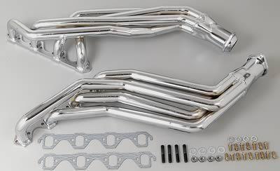 Bbk 1519 headers full-length steel chrome ford mustang 5.0l pair