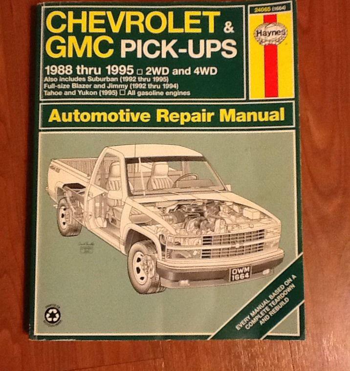 Haynes Chevrolet GMC Pickups 1988 - 1995 2WD 4WD Truck Auto Repair Book Manual, US $13.74, image 2