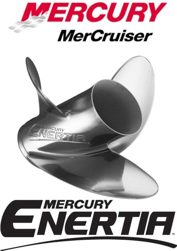 New oem mercury enertia propeller 48-898996a46 14.2 x 18 rh ss 3 bl