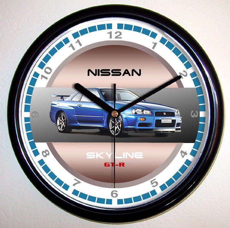 Nissan skyline gt-r wall clock r34