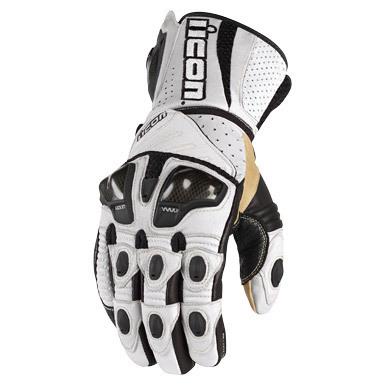 Icon glove overlord long white 2x 3301-1494