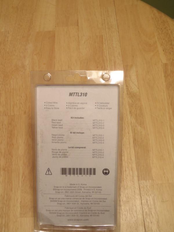 Snap On MTTL310 4 Piece Coiled Test / Jump Lead Kit New, US $39.99, image 3