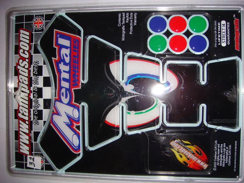 Motografix motorcycle tank pad – mental wheelies / keychain / decals - 32