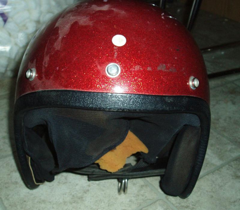 Vintage 1970's motorcycle helmet
