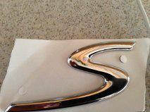 Porsche s emblem,chrome,logo