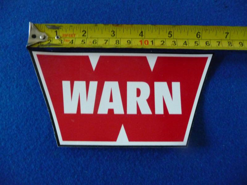 Warn winch medium stcker decal 6 1/2" x 3 1/4"