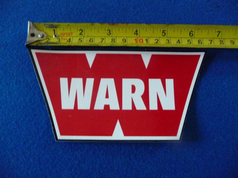 Purchase WARN WINCH MEDIUM STCKER DECAL 6 1/2" x 3 1/4" in Levittown