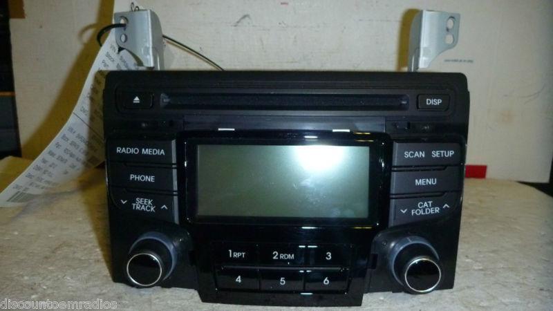 11-12 hyundai sonata am fm radio cd mp3 player 96180-3q700 *
