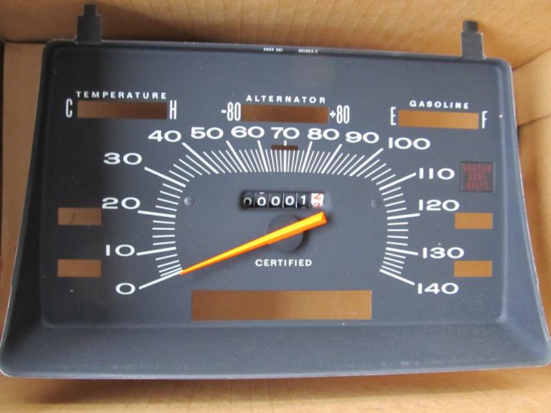 Nos 1971 1972 dodge plymouth fury polara police certified 140 mph speedometer 
