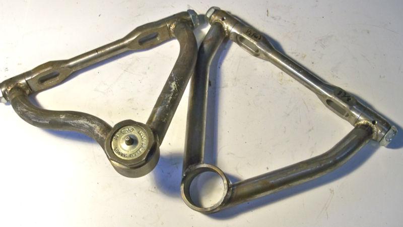 2 leavitts upper arms 8" long x 0  &  8 3/8" long x 1/2" fwd 6" bc rs nascar