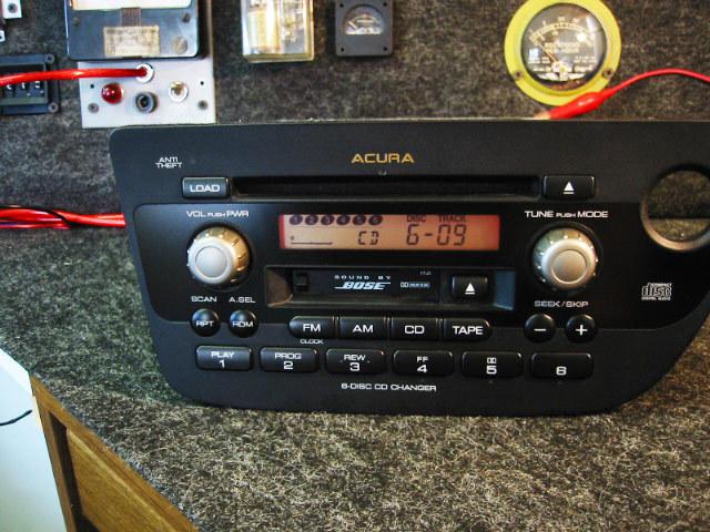 Acura rsx bose 6 cd disc changer radio tape 1tj3 1tj2 39100s6ma600 39100s6ma100