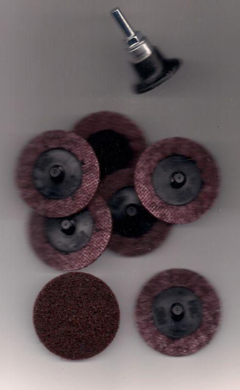 50  3m roloc surface conditioning disc maroon+1  3m arbors