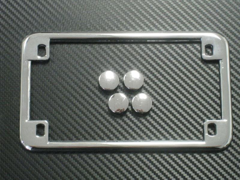 Buy Motorcycle Chrome Metal License Plate Frame Honda01m in Anaheim